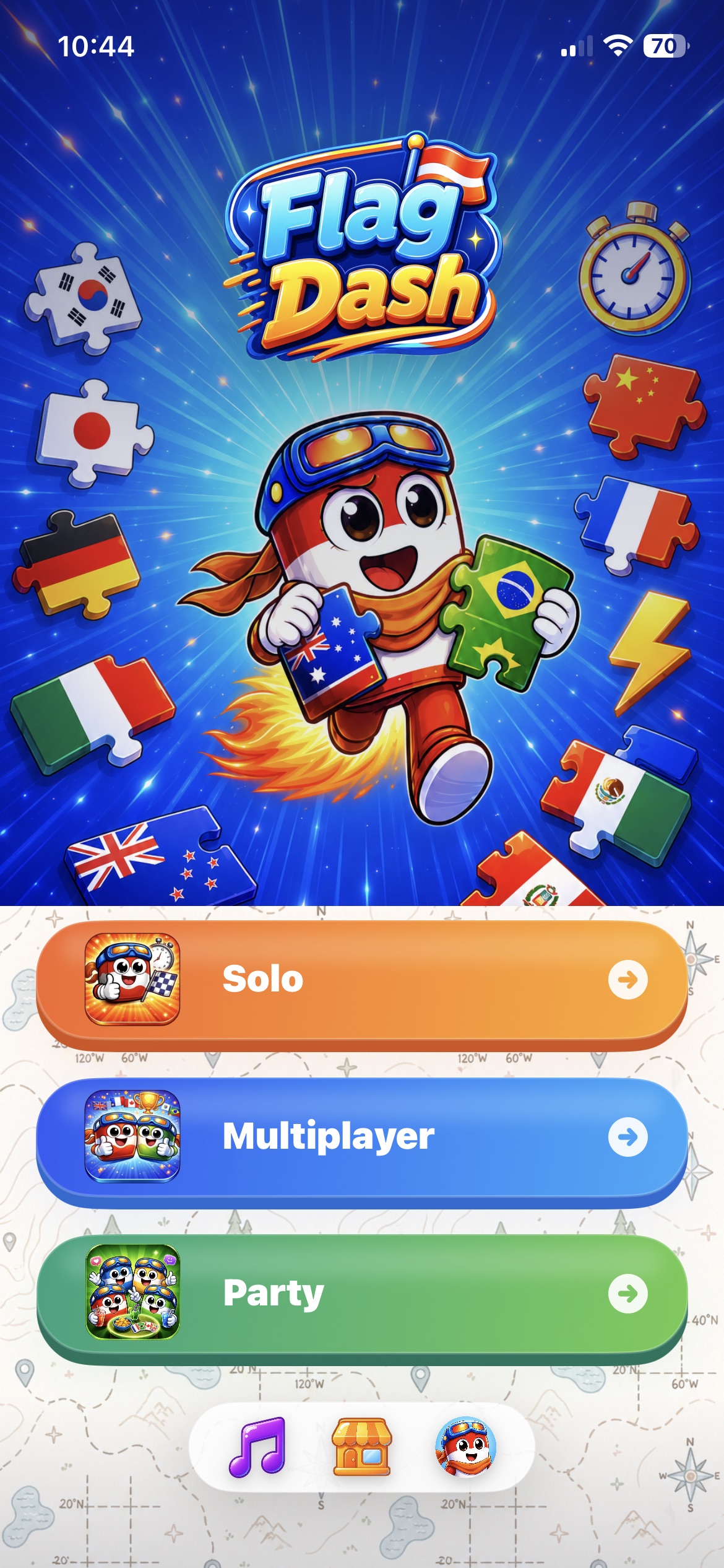Flag Dash key art