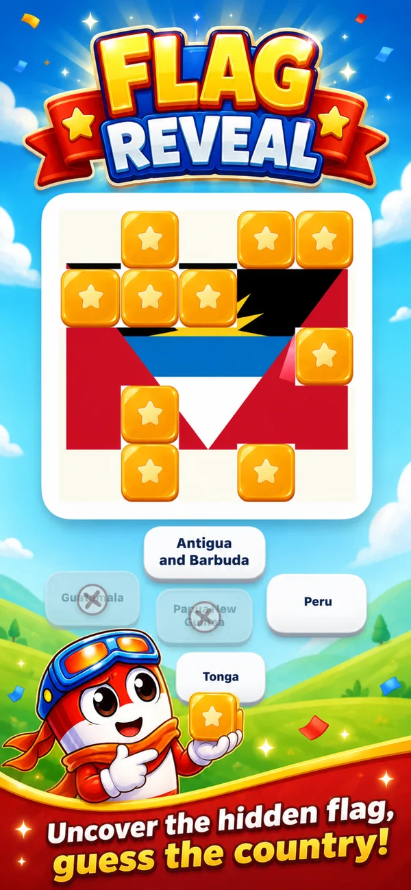 Flag Reveal puzzle