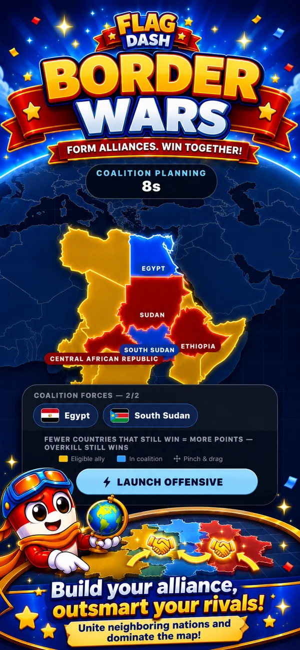 Border Wars alliance challenge in FlagDash